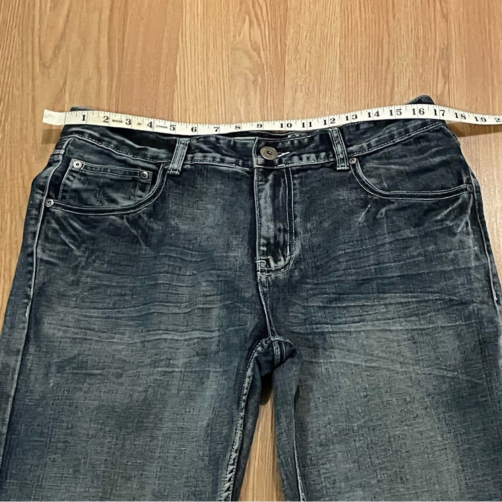 Inc International Concepts Jeans Mens 34x30 Barcelona Relaxed Fit Dark Gray - Picture 8 of 15